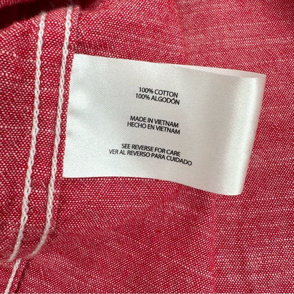 Woolrich Shirt Mens XXL Flap Pocket Button Up Red Short Sleeve Outdoor Utility - Picture 6 of 10